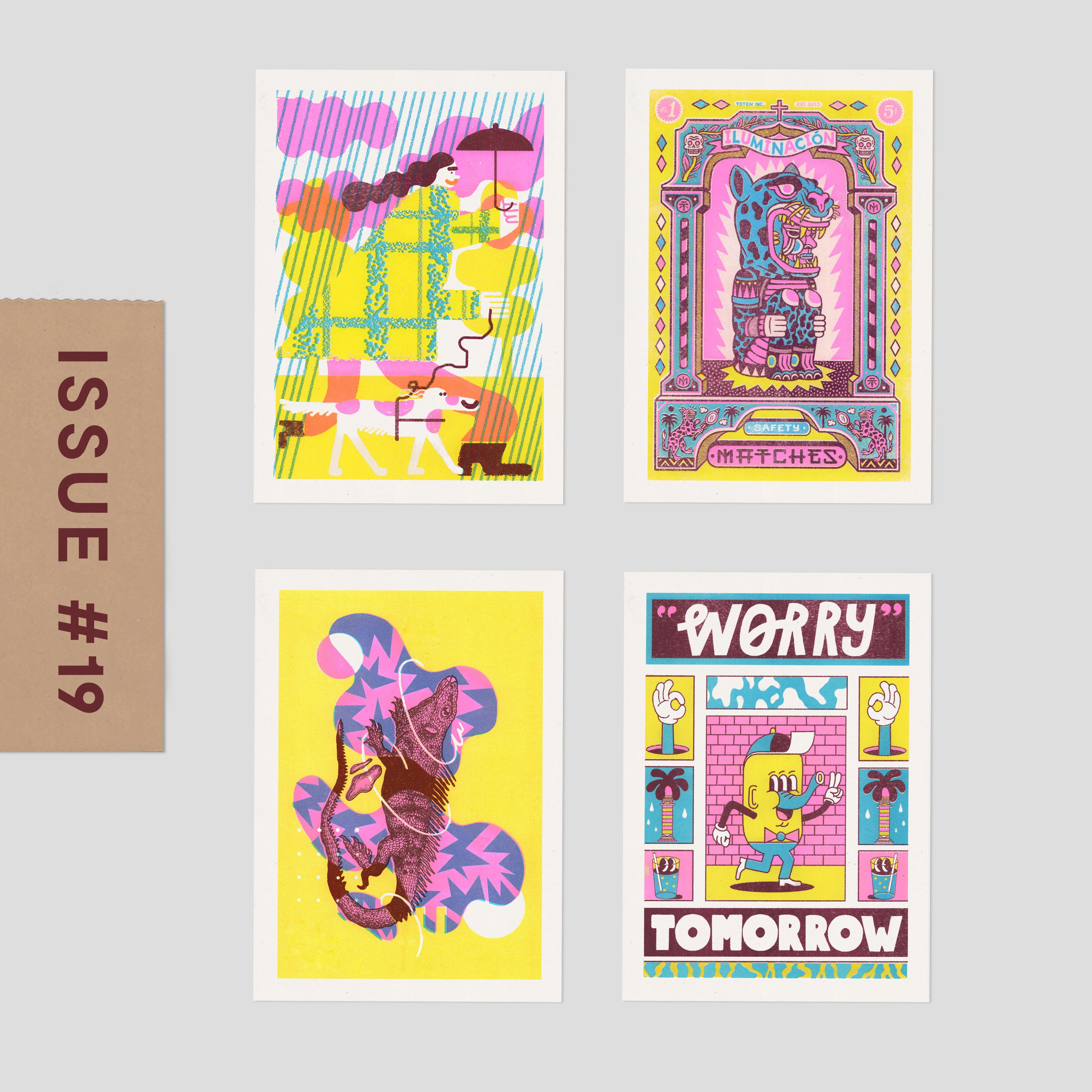 Risograph Postcard Set: Münster - No. 19, RISO CLUB Back Issue - Image 3