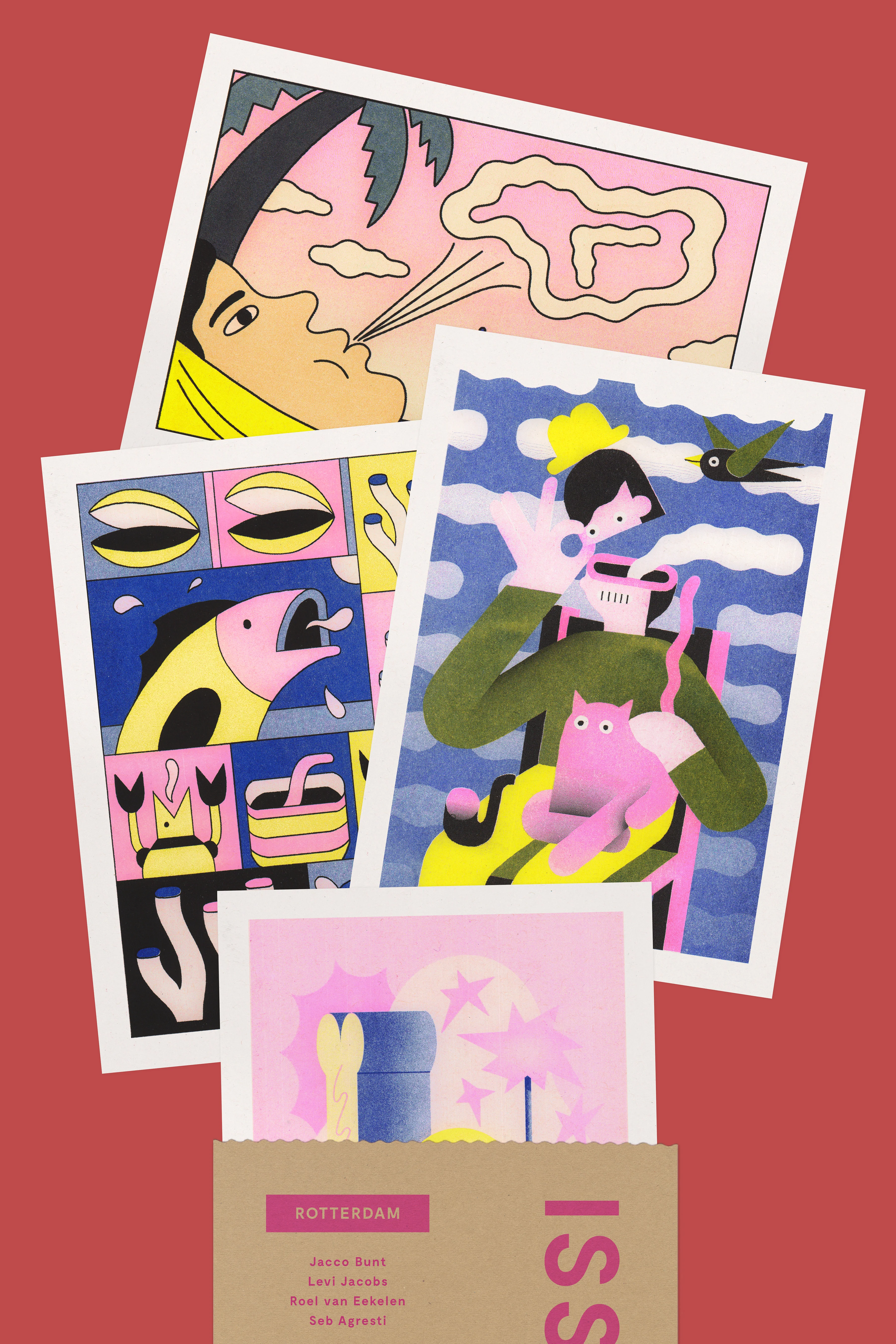 Risograph Postcard Set: Rotterdam - No. 20, RISO CLUB Back Issue - Image 2