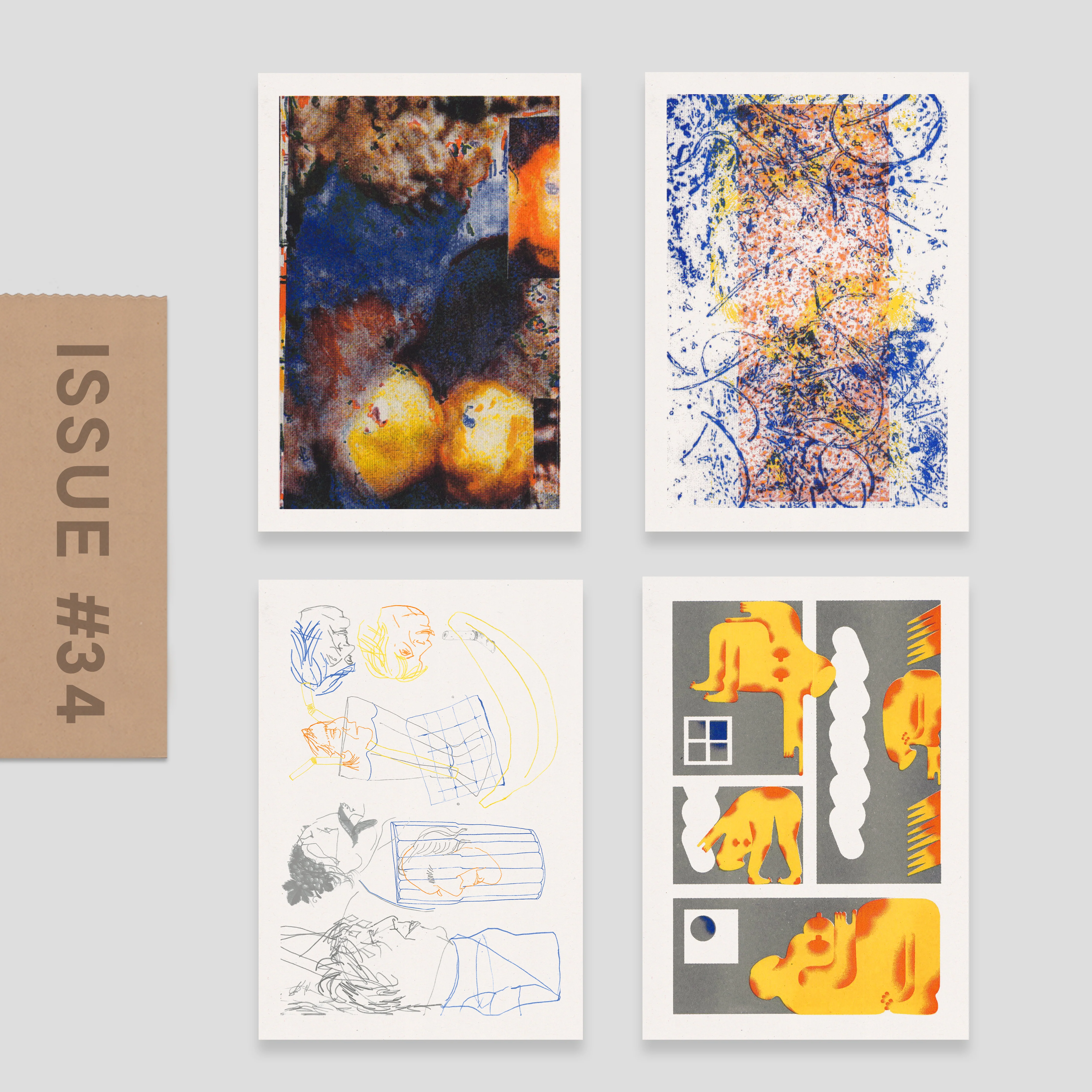Risograph Postcard Set: Athens - No. 34, RISO CLUB Back Issue - Image 3