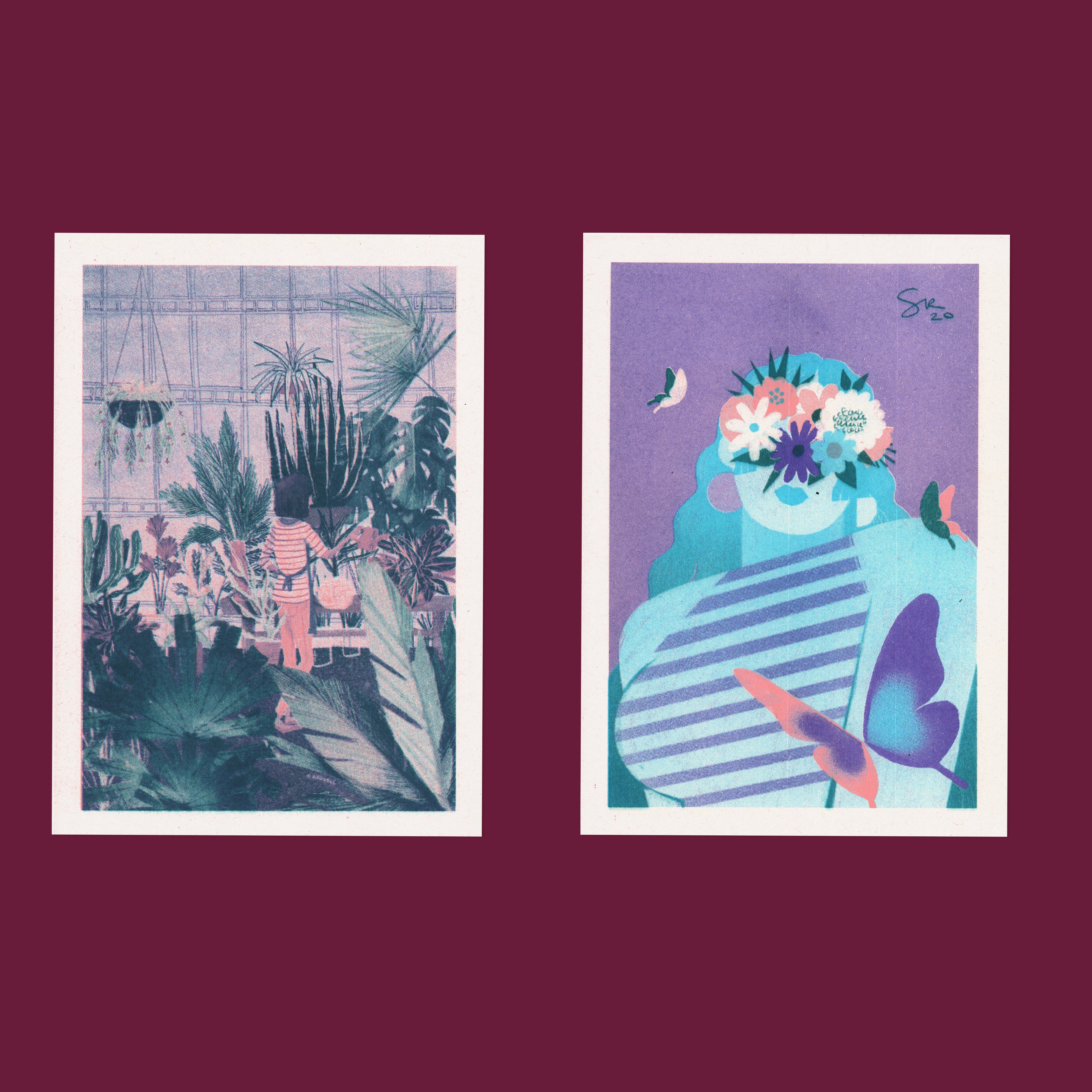 Risograph Postcard Set: Brooklyn - No. 35, RISO CLUB Back Issue - Image 5