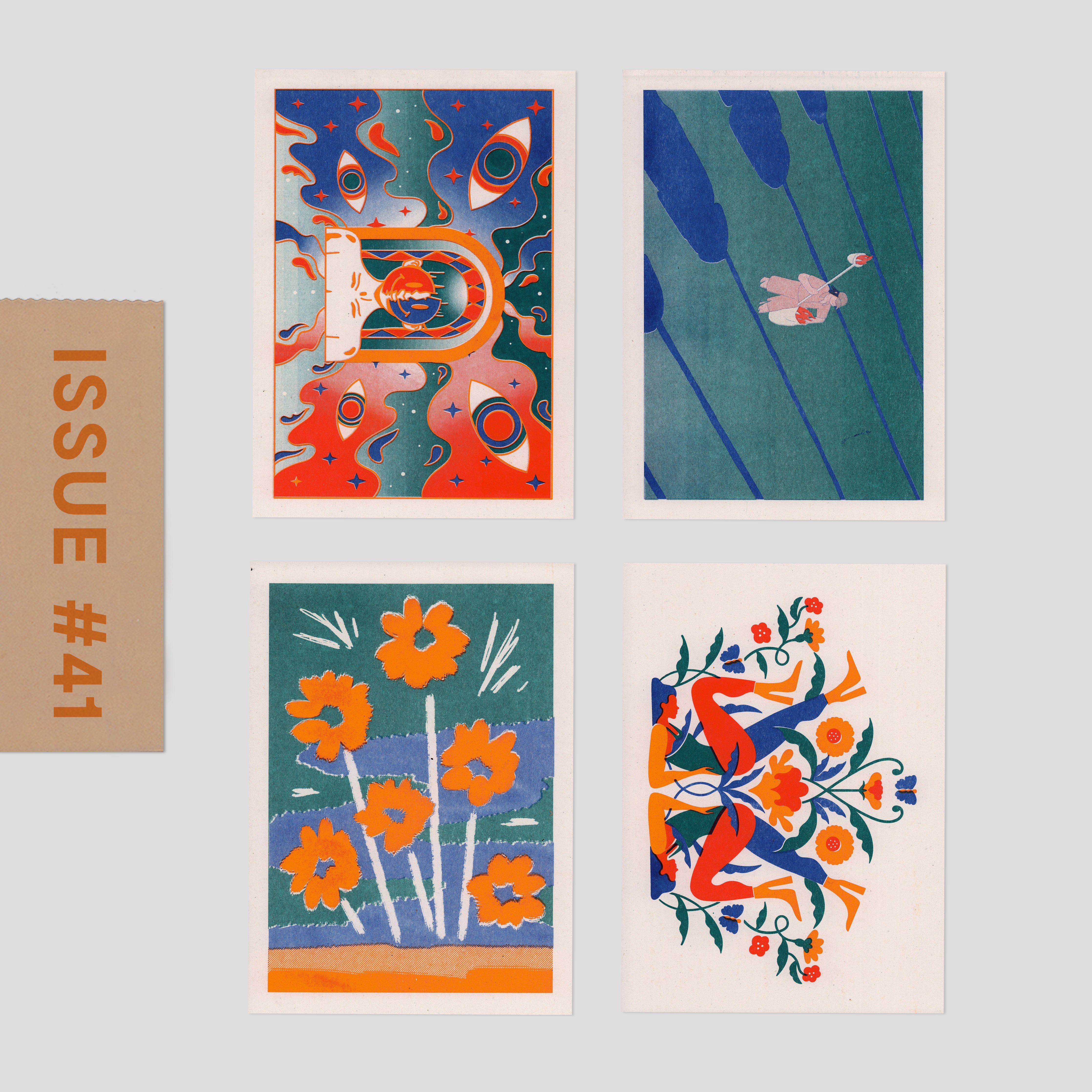 Risograph Postcard Set: Mexico City - No. 41, RISO CLUB Back Issue - Image 3