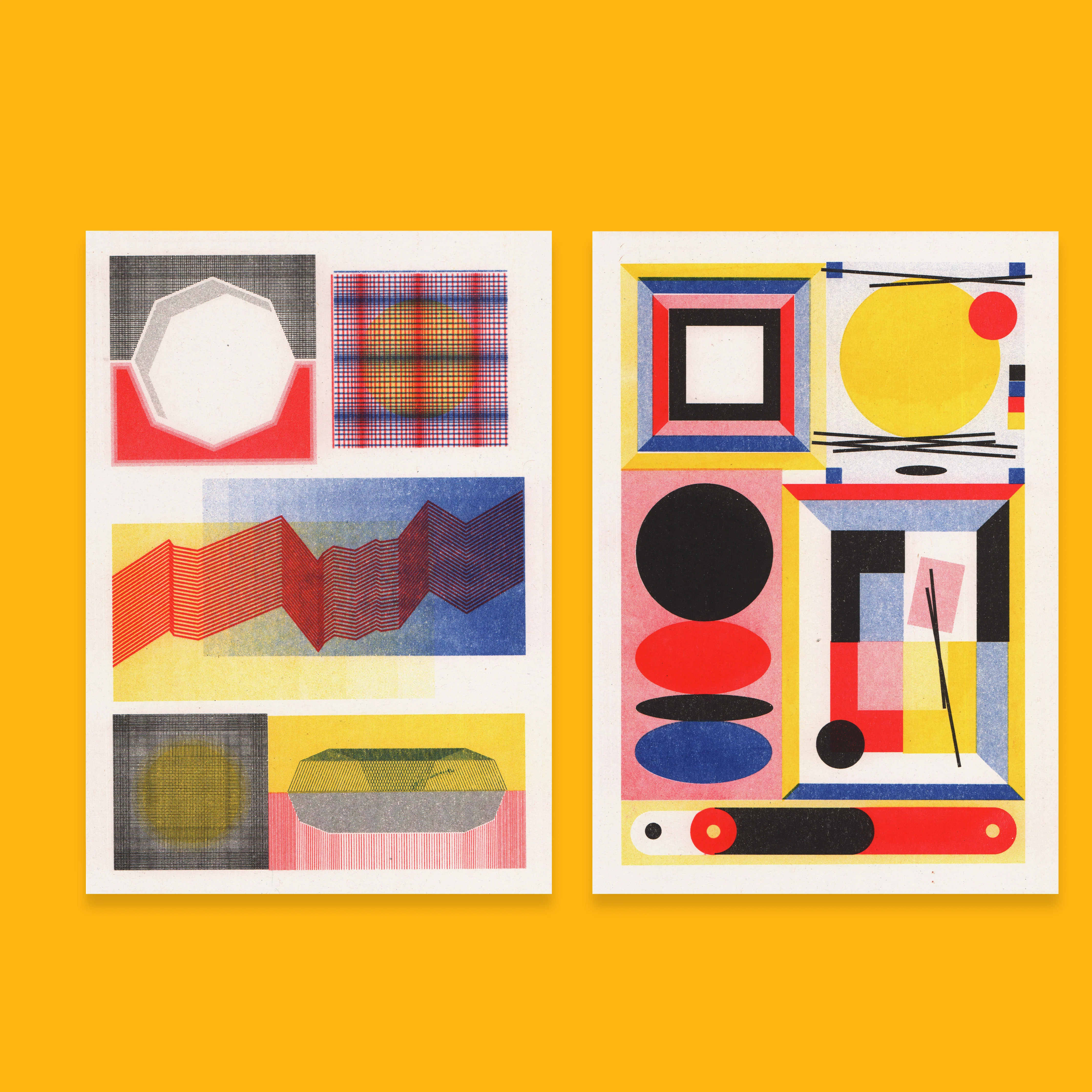 Risograph Postcard Set: Bucharest - No. 42, RISO CLUB Back Issue - Image 3