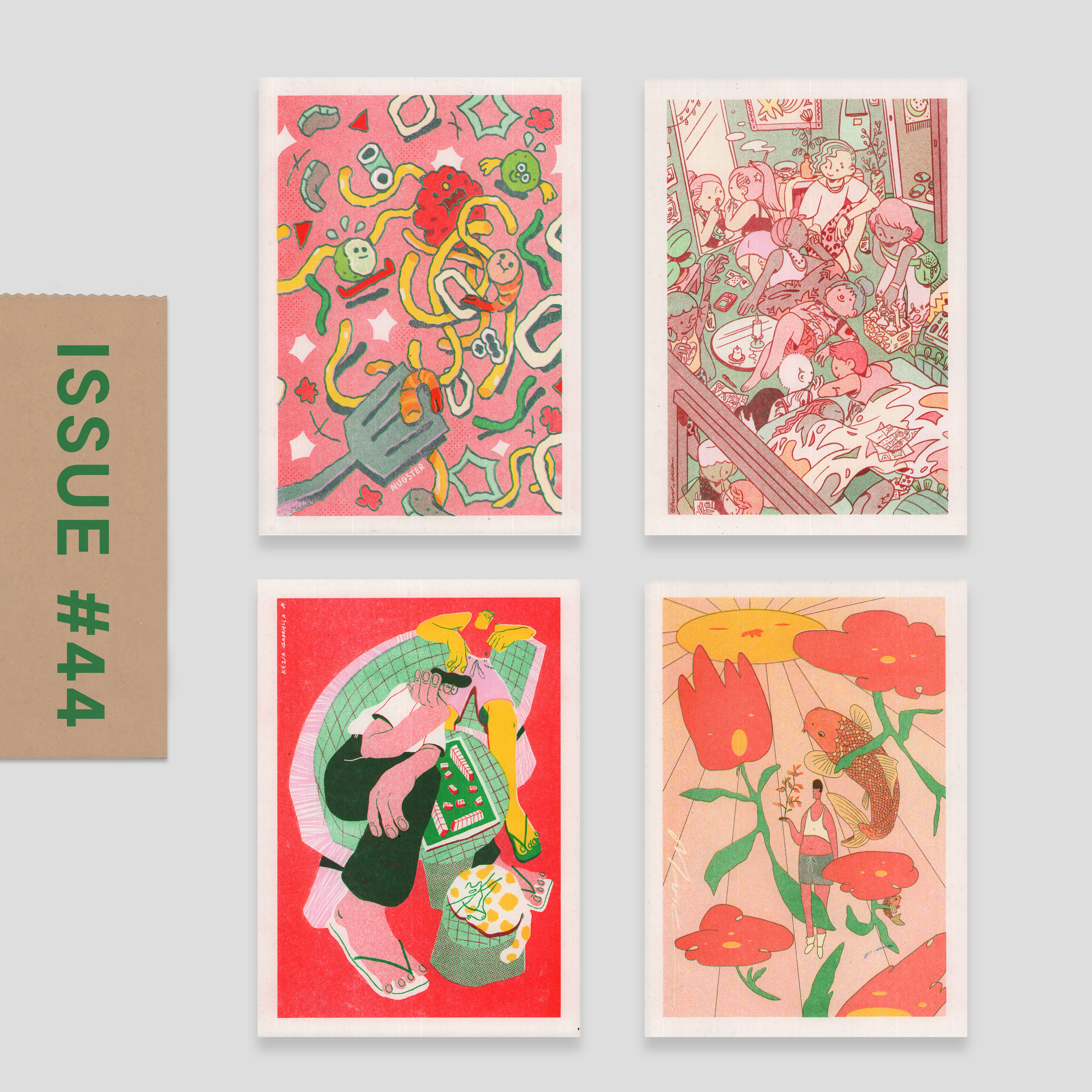 Risograph Postcard Set: Singapore - No. 44, RISO CLUB Back Issue - Image 5