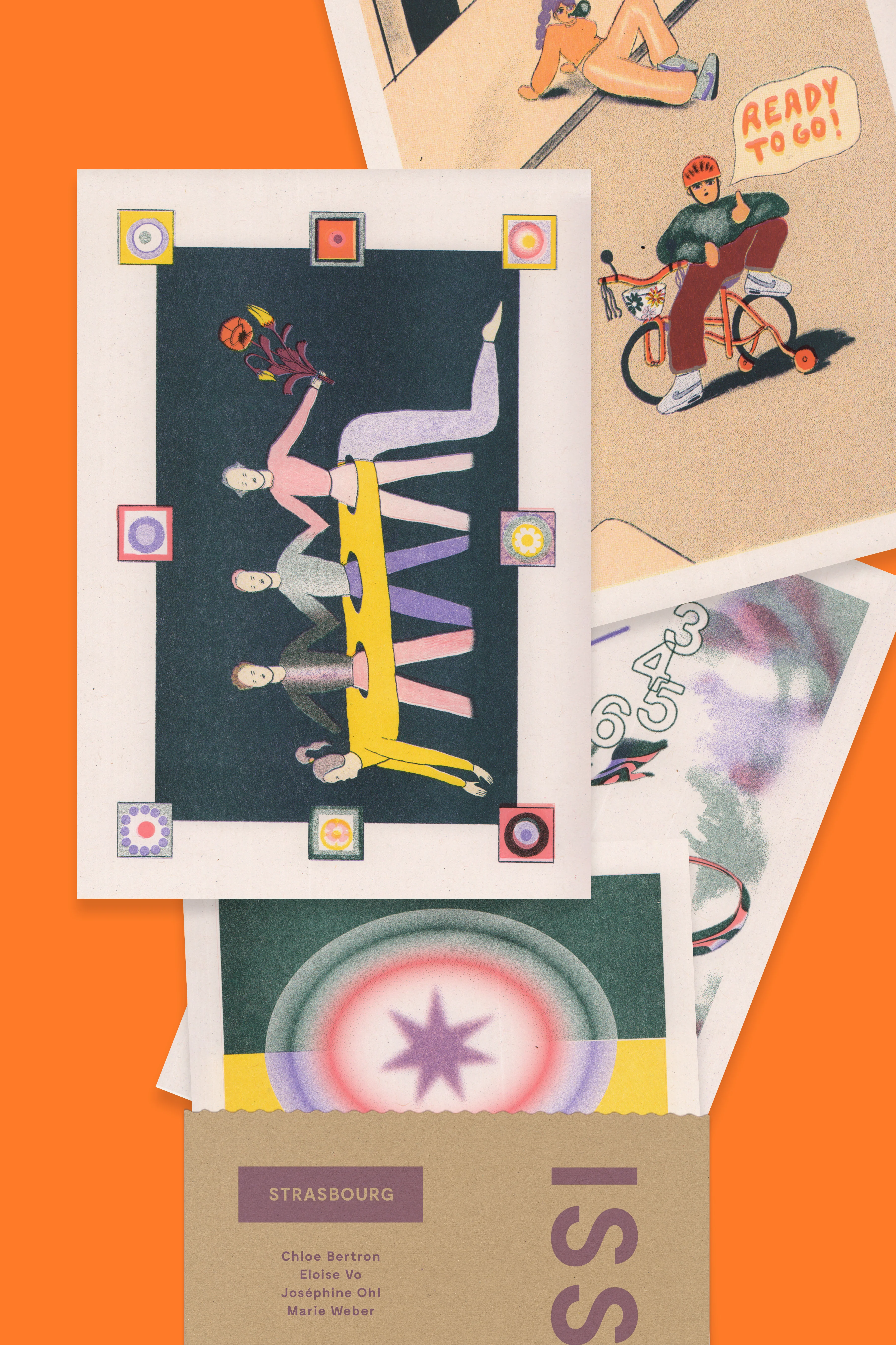 Risograph Postcard Set: Strasbourg - No. 45, RISO CLUB Back Issue - Image 2