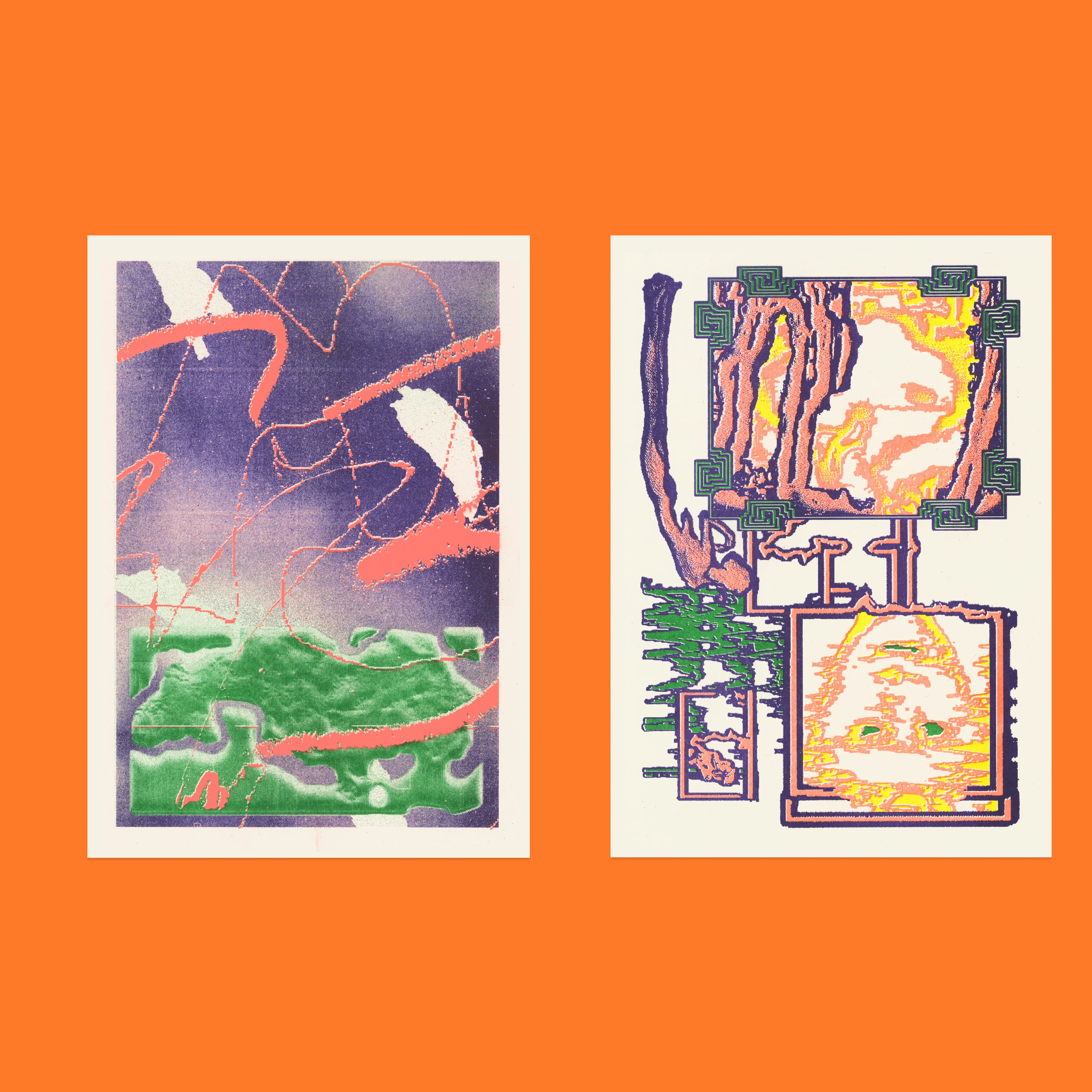 Risograph Postcard Set: Würzburg - No. 58, RISO CLUB Back Issue - Image 4