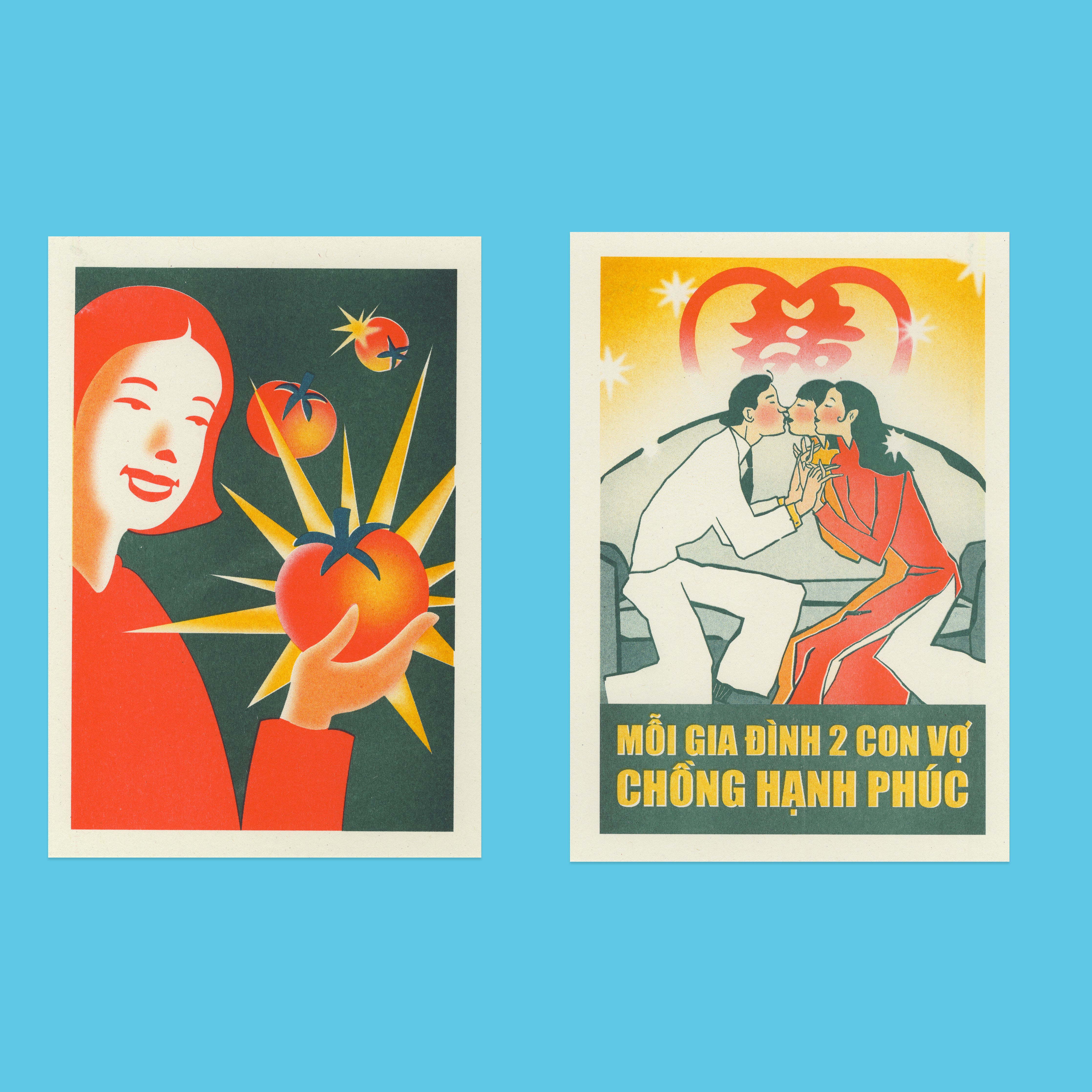 Risograph Postcard Set: Vietnam - No. 64, RISO CLUB Back Issue - Image 4