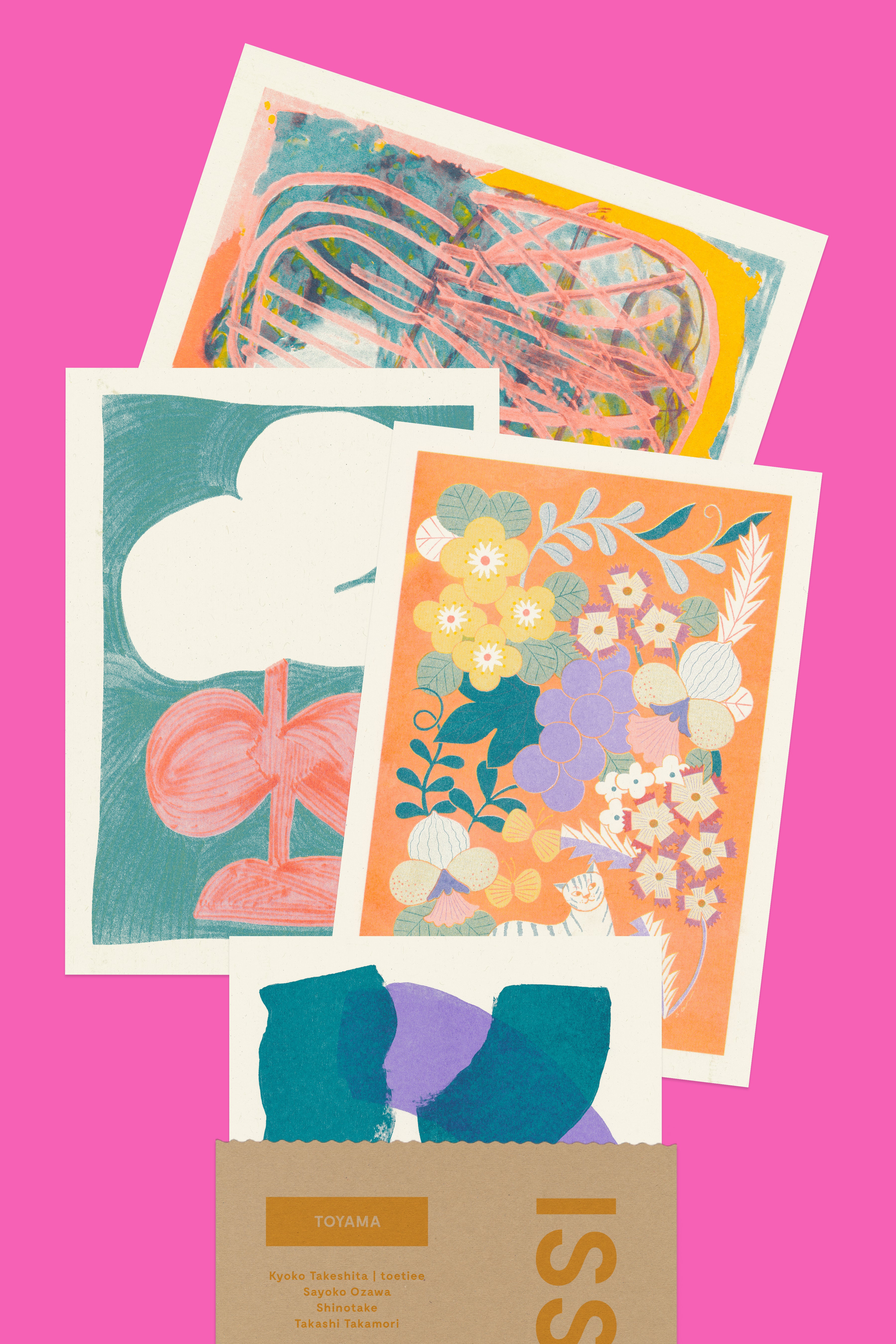 Risograph Postcard Set: Toyama - No. 66, RISO CLUB Back Issue - Image 2