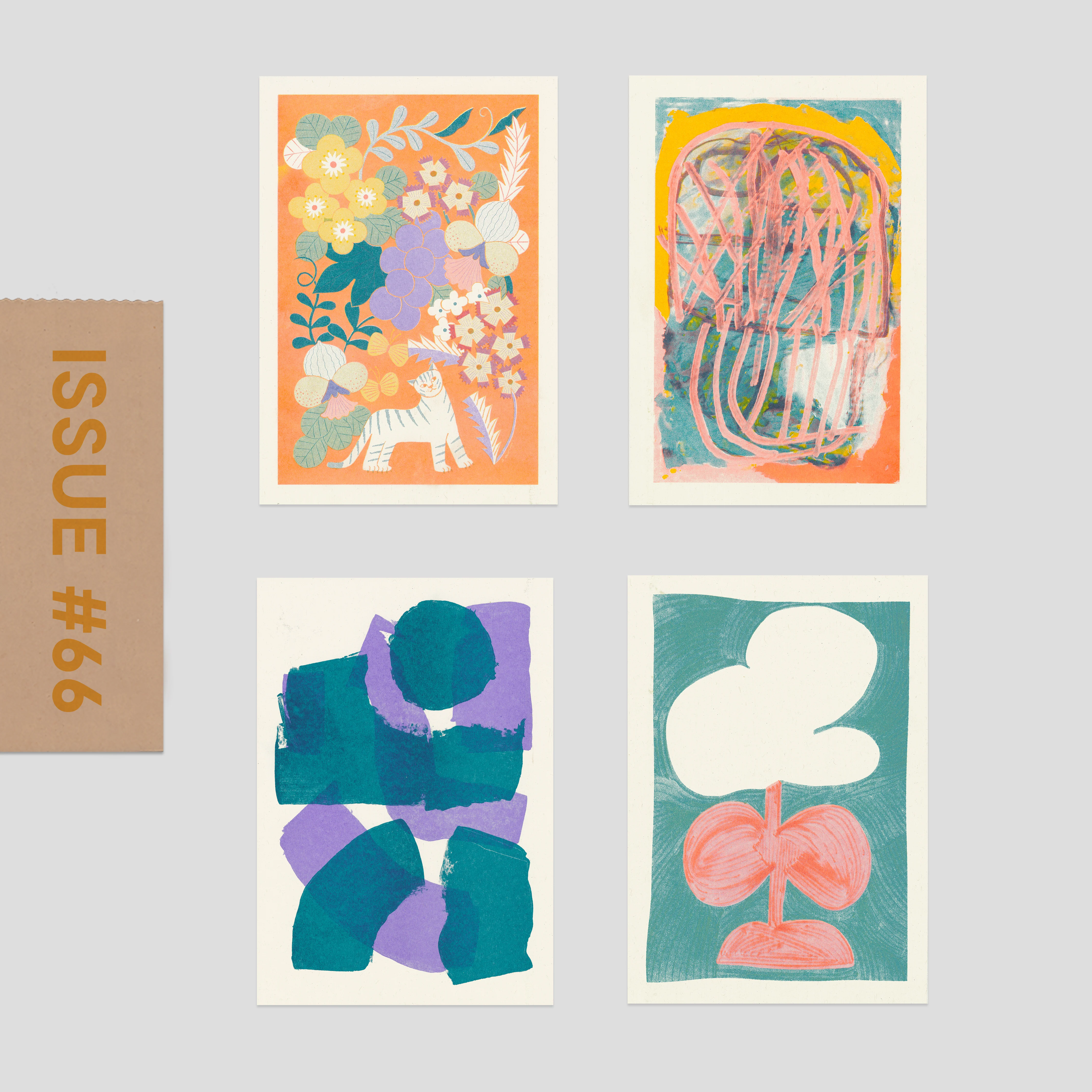 Risograph Postcard Set: Toyama - No. 66, RISO CLUB Back Issue - Image 3