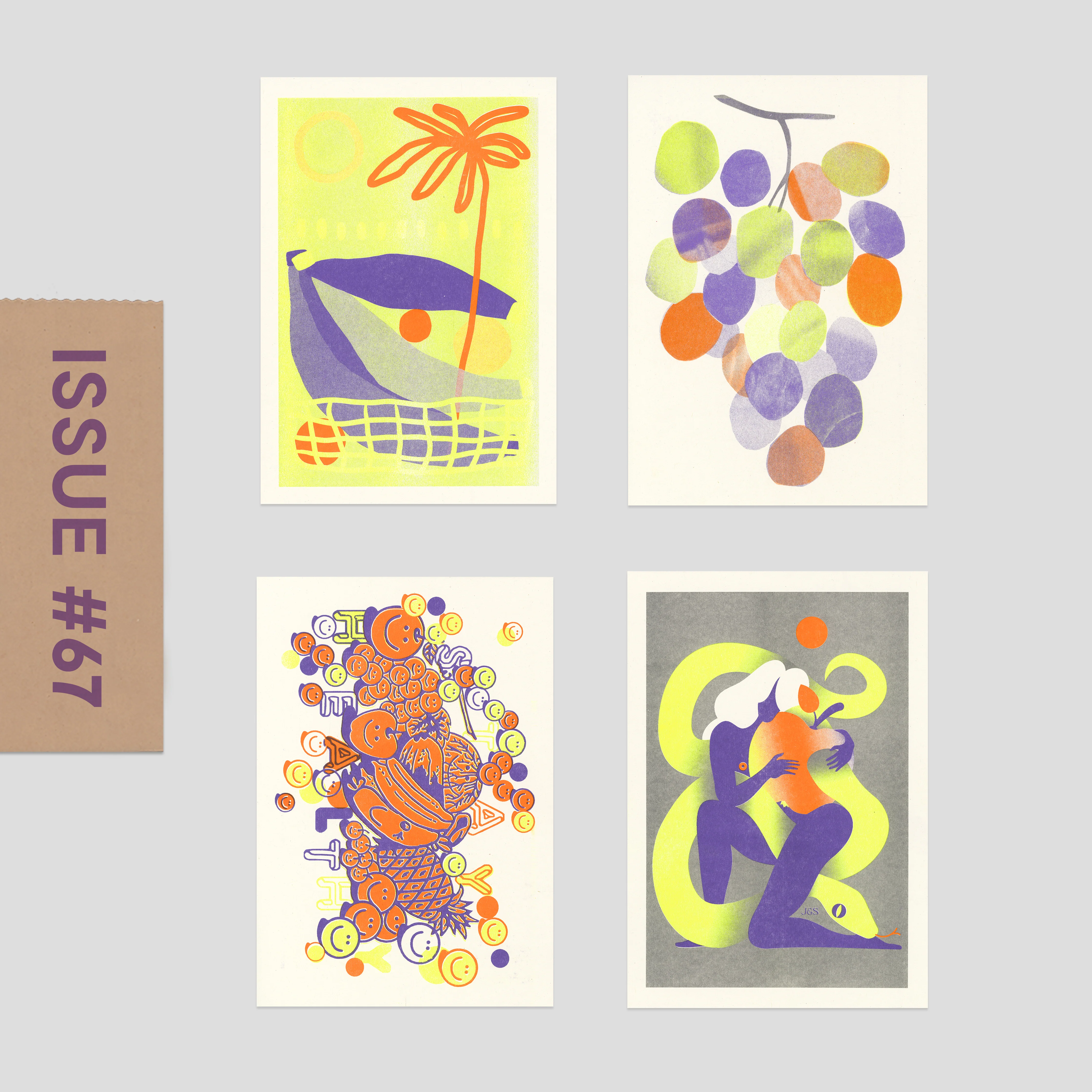 Risograph Postcard Set: Munich - No. 67, RISO CLUB Back Issue - Image 3
