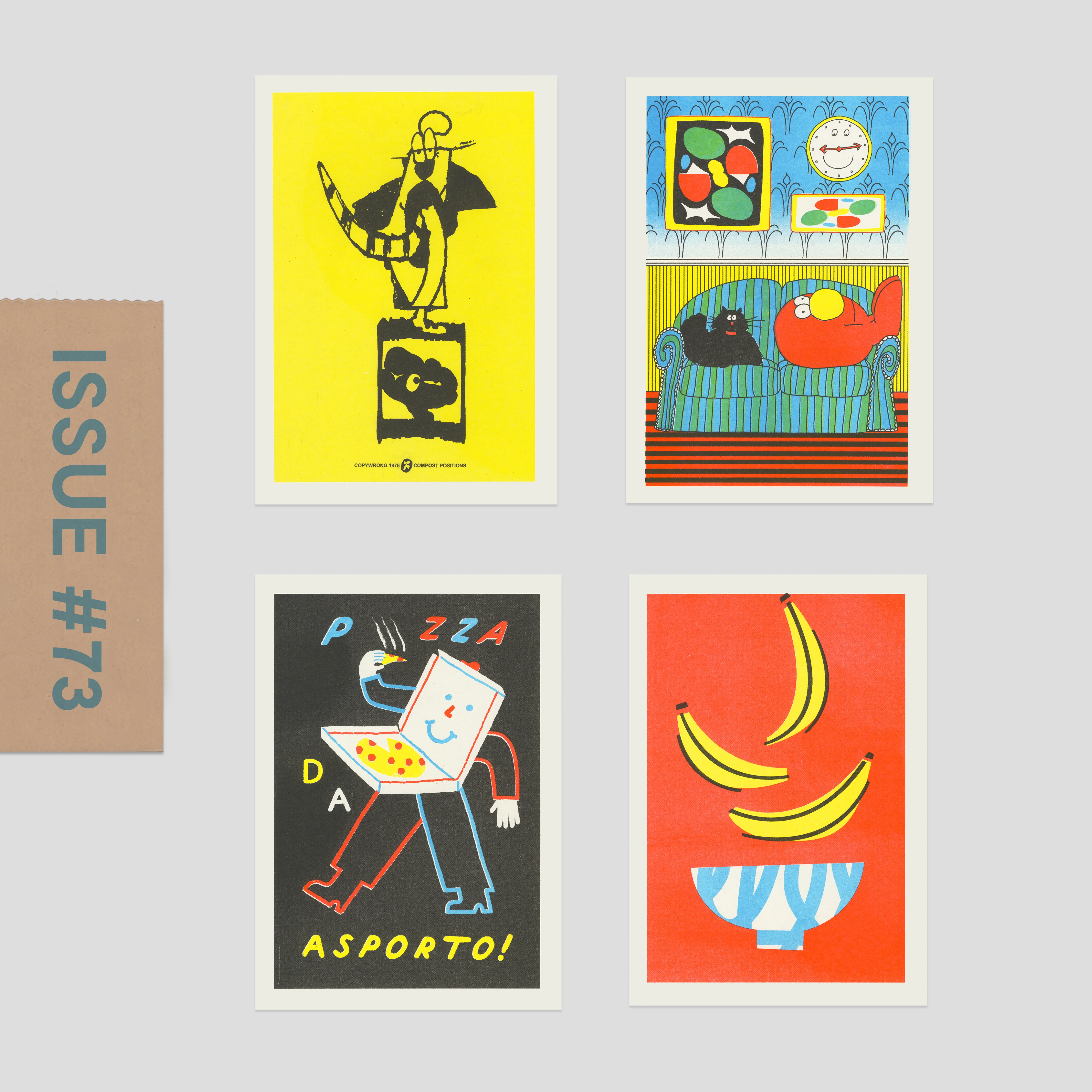 Risograph Postcard Set: Edinburgh - No. 73, RISO CLUB Back Issue - Image 3