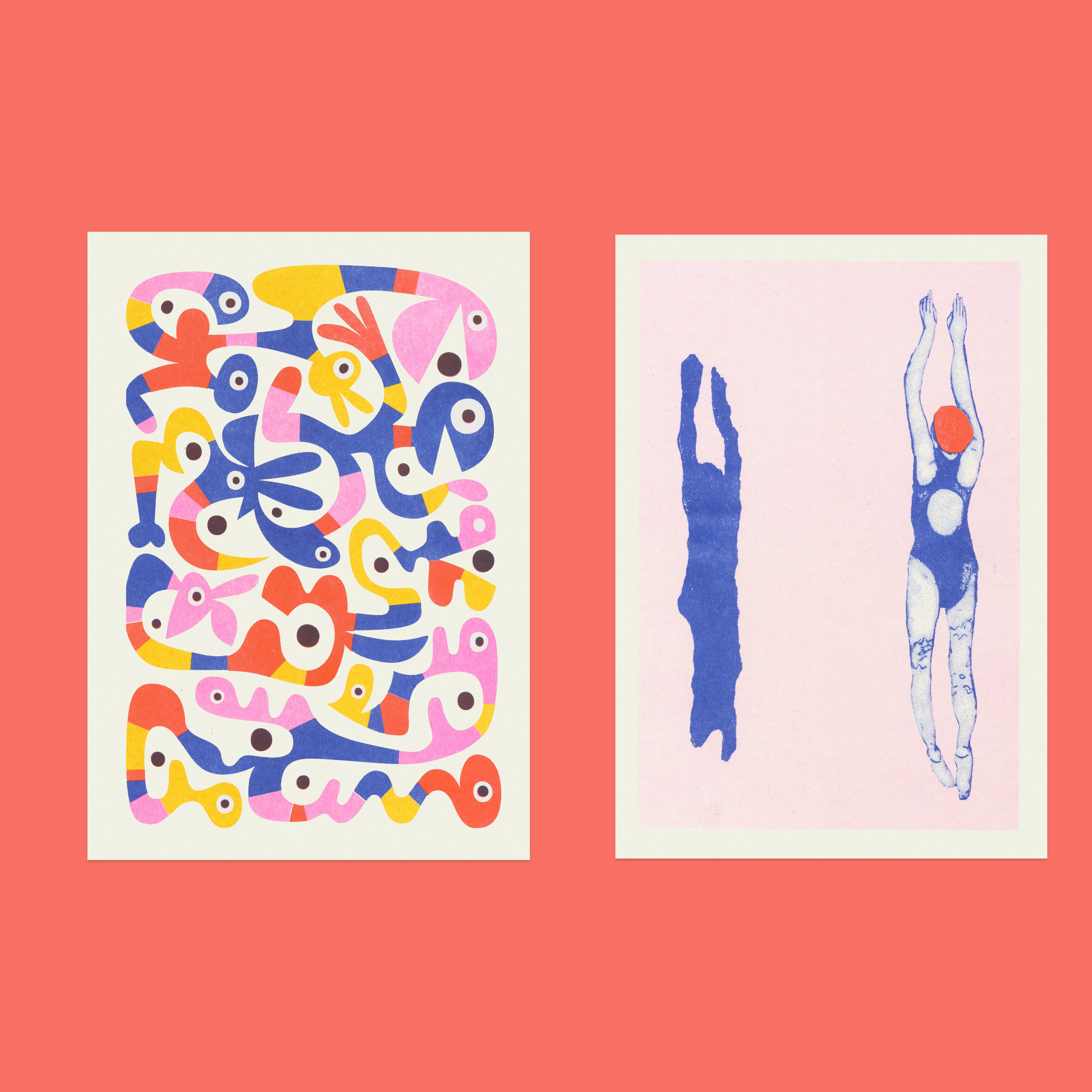 Risograph Postcard Set: Cologne - No. 76, RISO CLUB Back Issue - Image 4