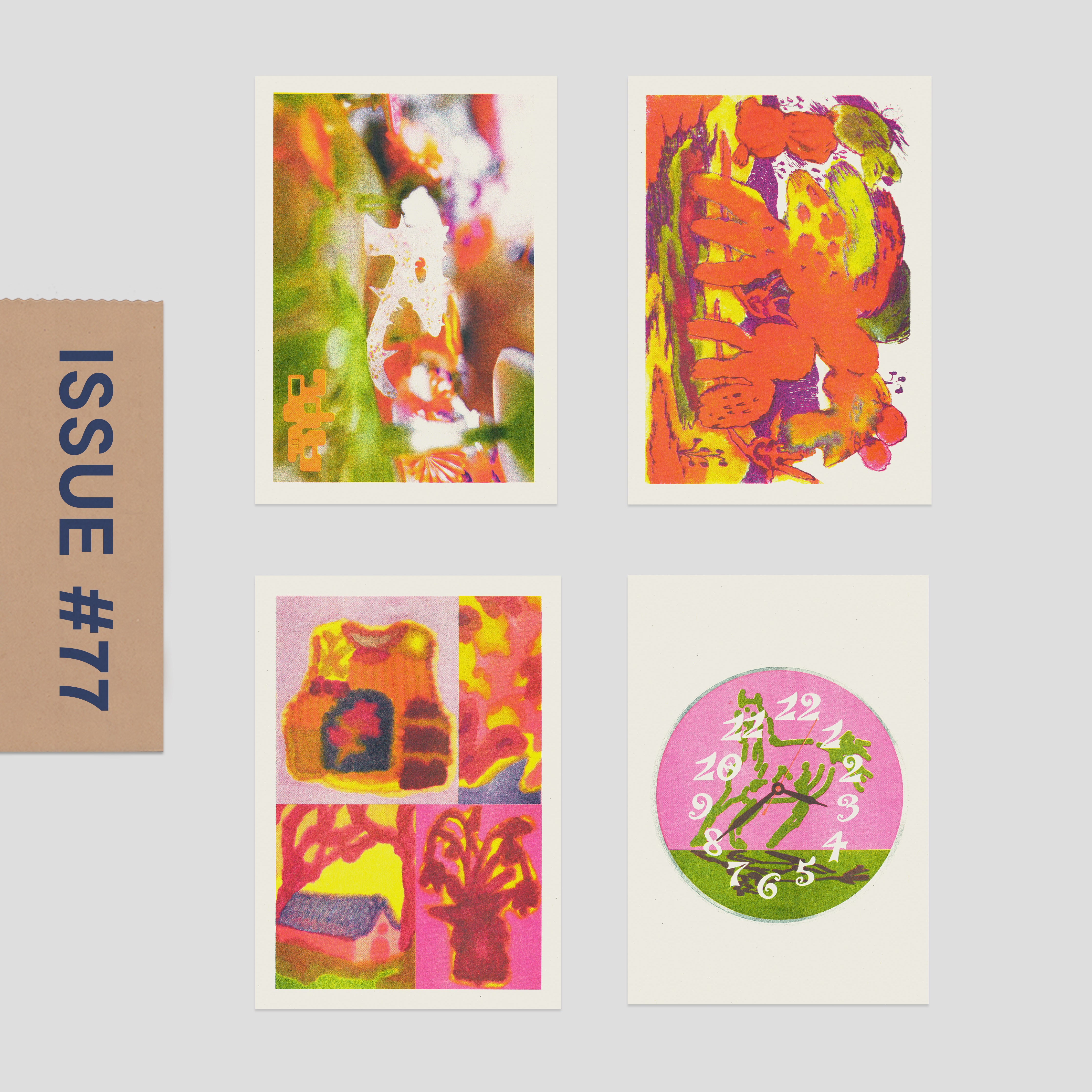 Risograph Postcard Set: Brussels - No. 77, RISO CLUB Back Issue - Image 3