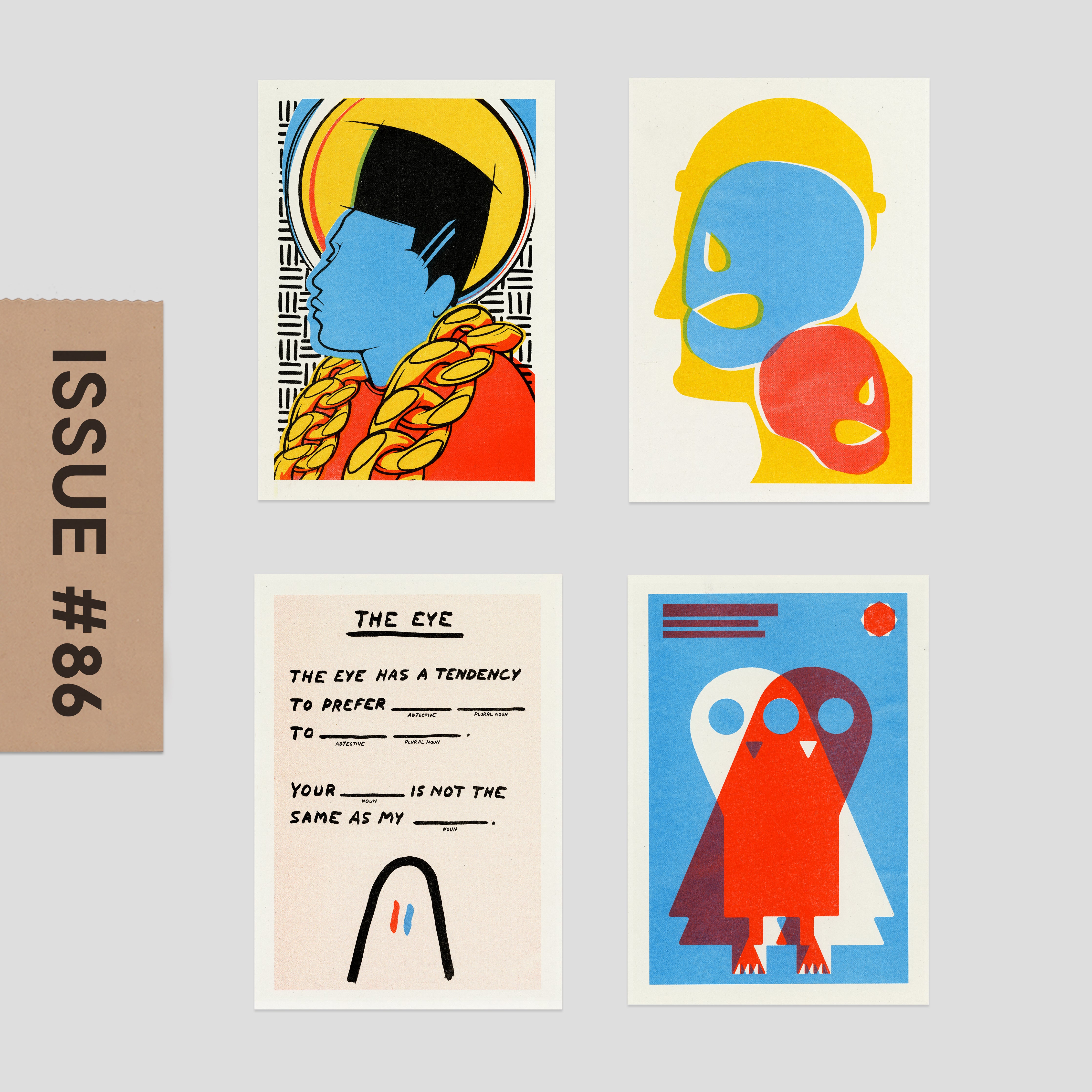 Risograph Postcard Set: Buffalo - No. 86, RISO CLUB Back Issue - Image 3