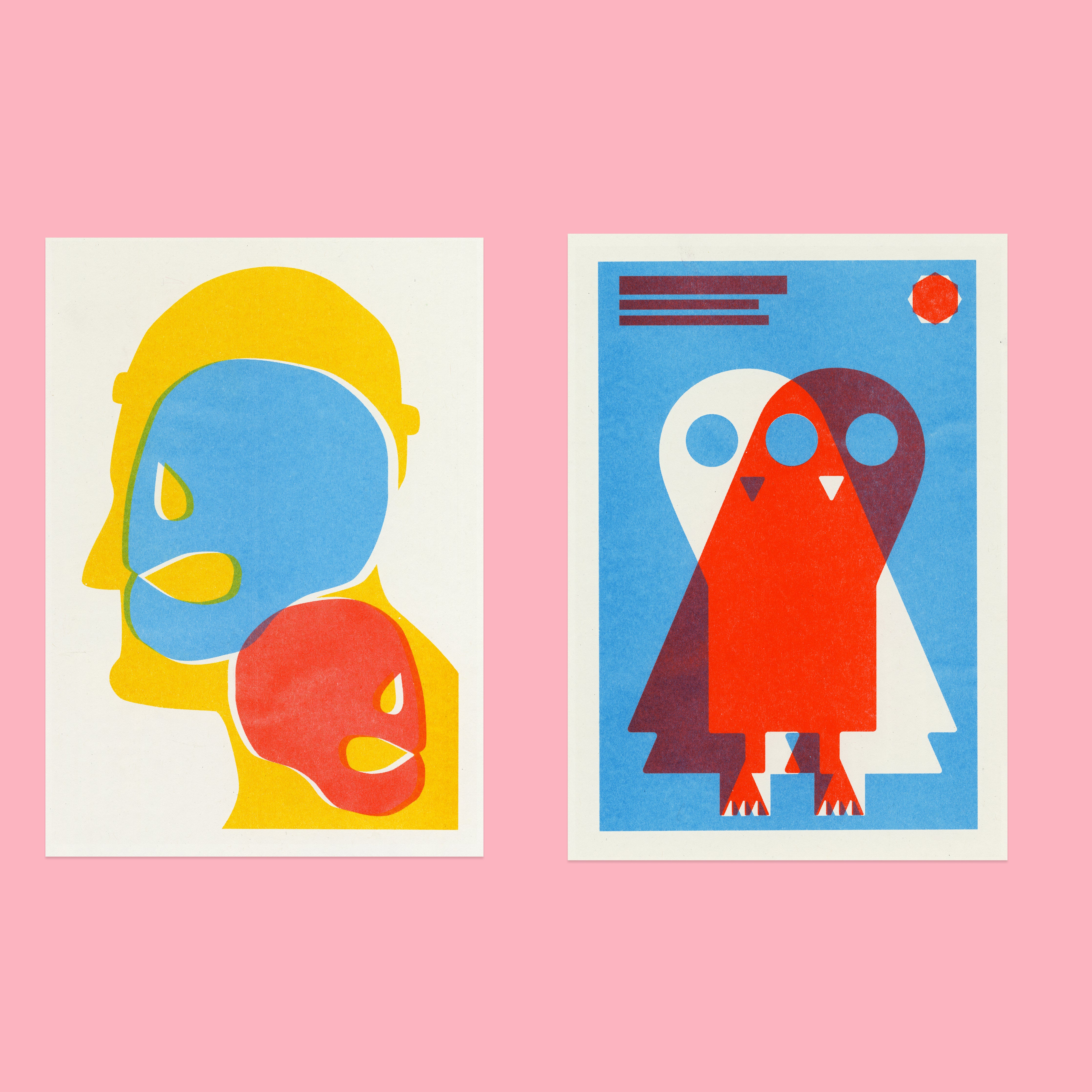 Risograph Postcard Set: Buffalo - No. 86, RISO CLUB Back Issue - Image 5