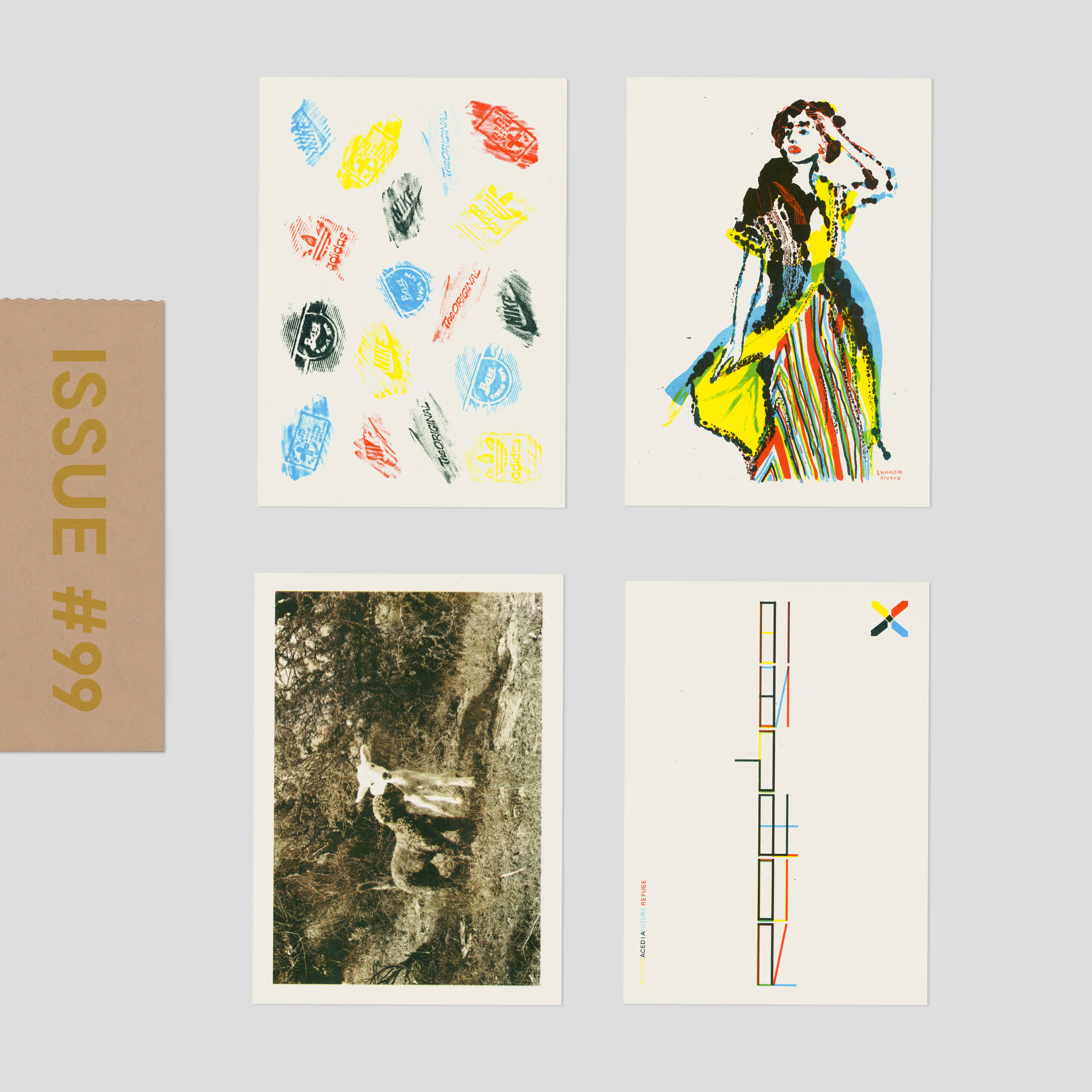 Risograph Postcard Set: Utah - No. 99, RISO CLUB Back Issue - Image 3