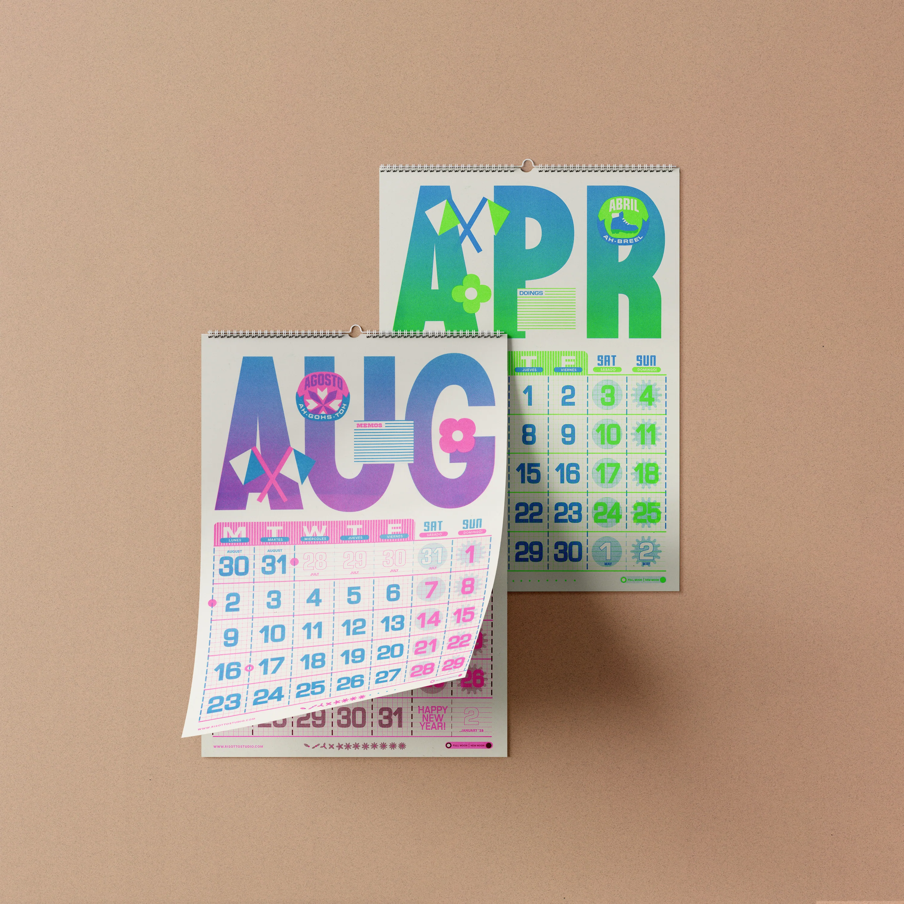 A3 Wall Hanger - 2027 Risograph Calendar - Image 4