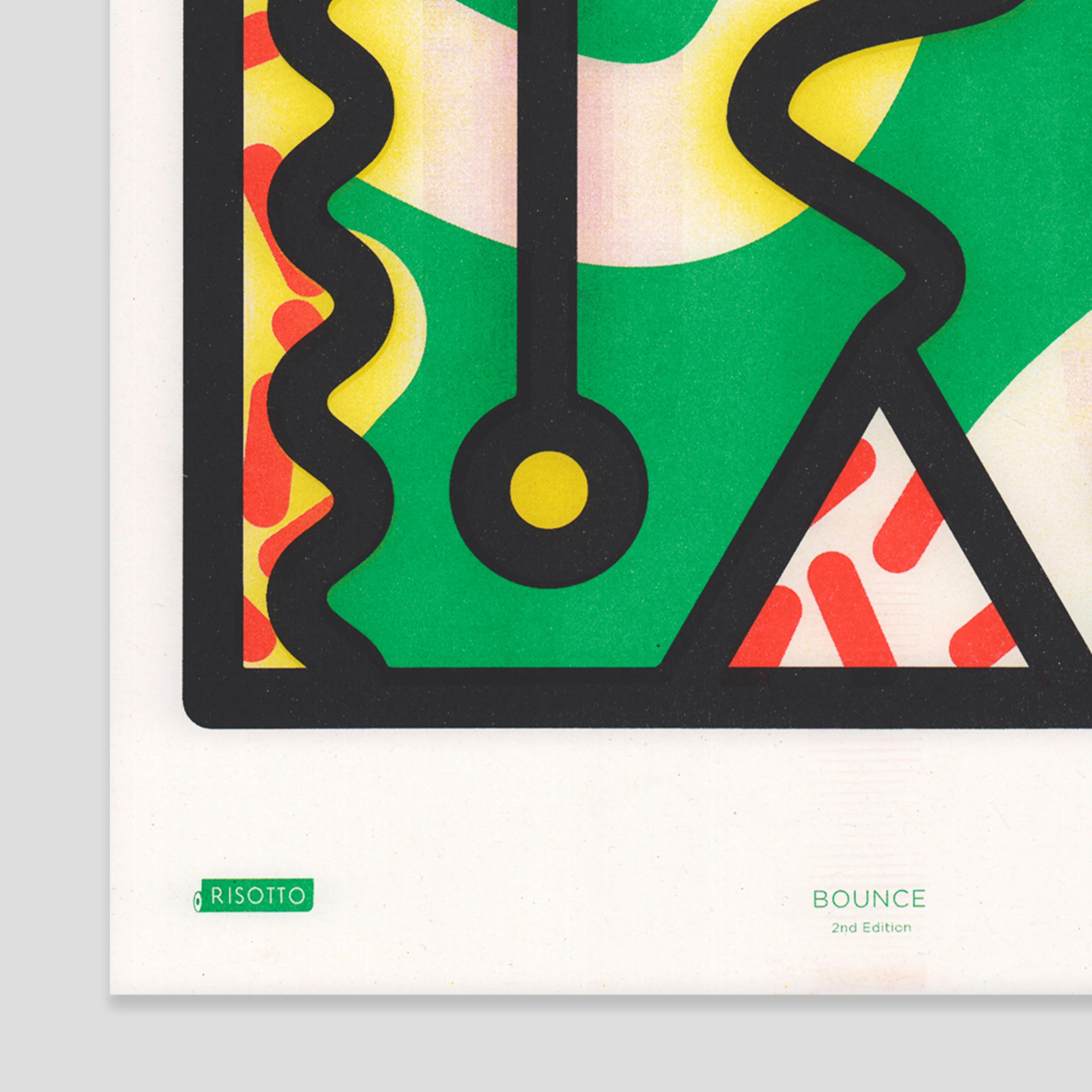 Bounce A3 Risograph Wall Art - Dynamic Graphic Print - Image 7