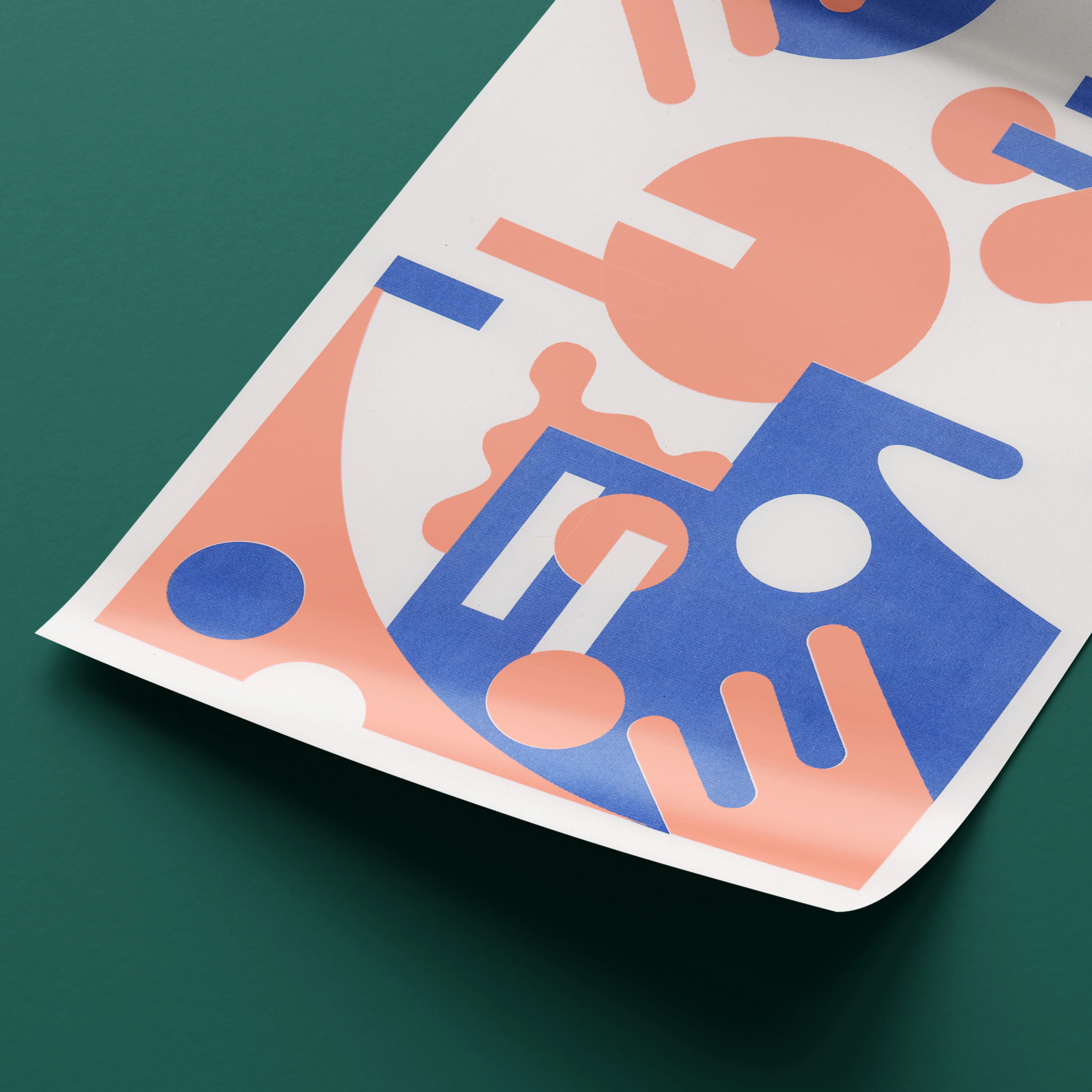 Deco A3 Risograph Wall Art - Modern Geometric Print - Image 5