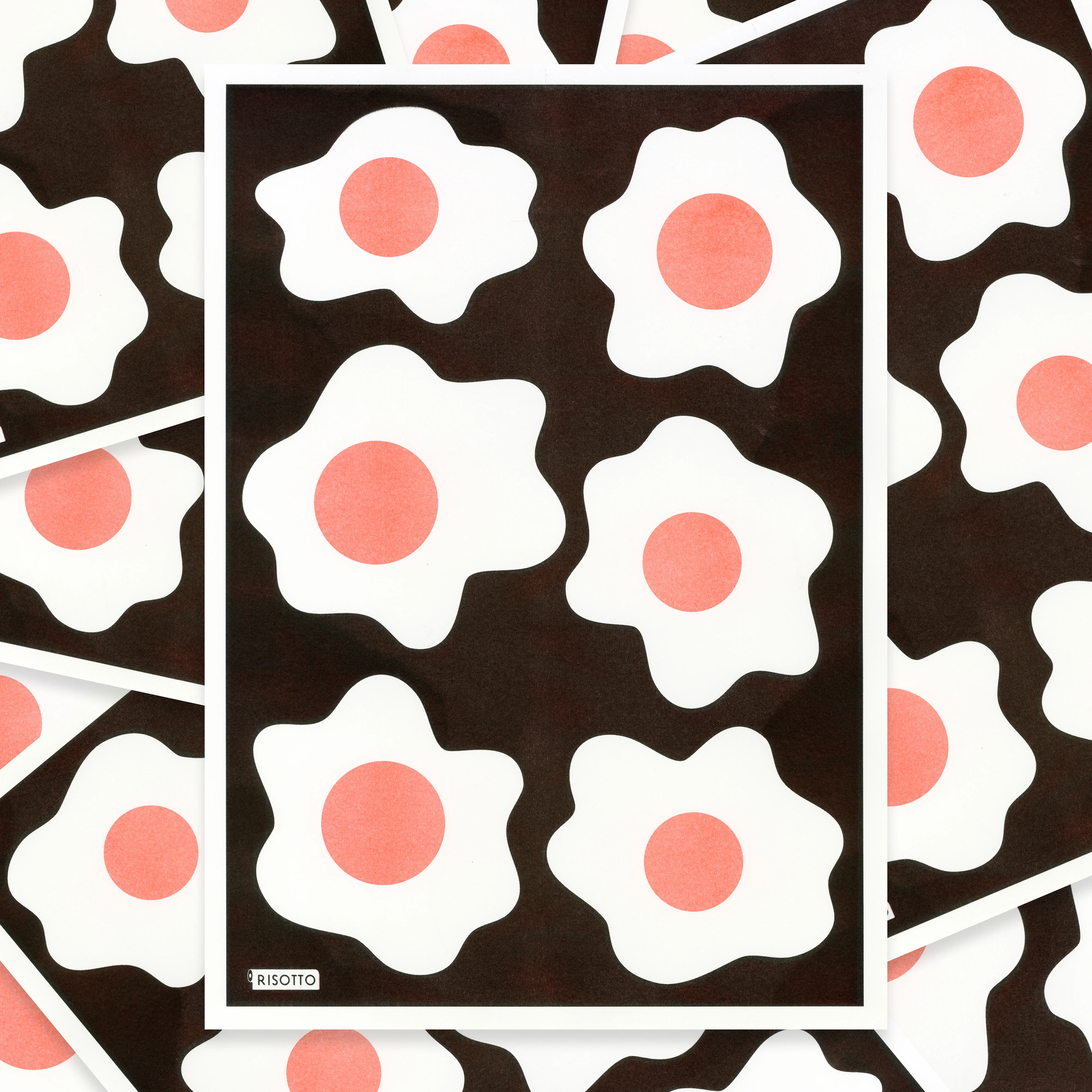 Eggs A3 Risograph Wall Art - Pop Art Kitchen Print - Image 8