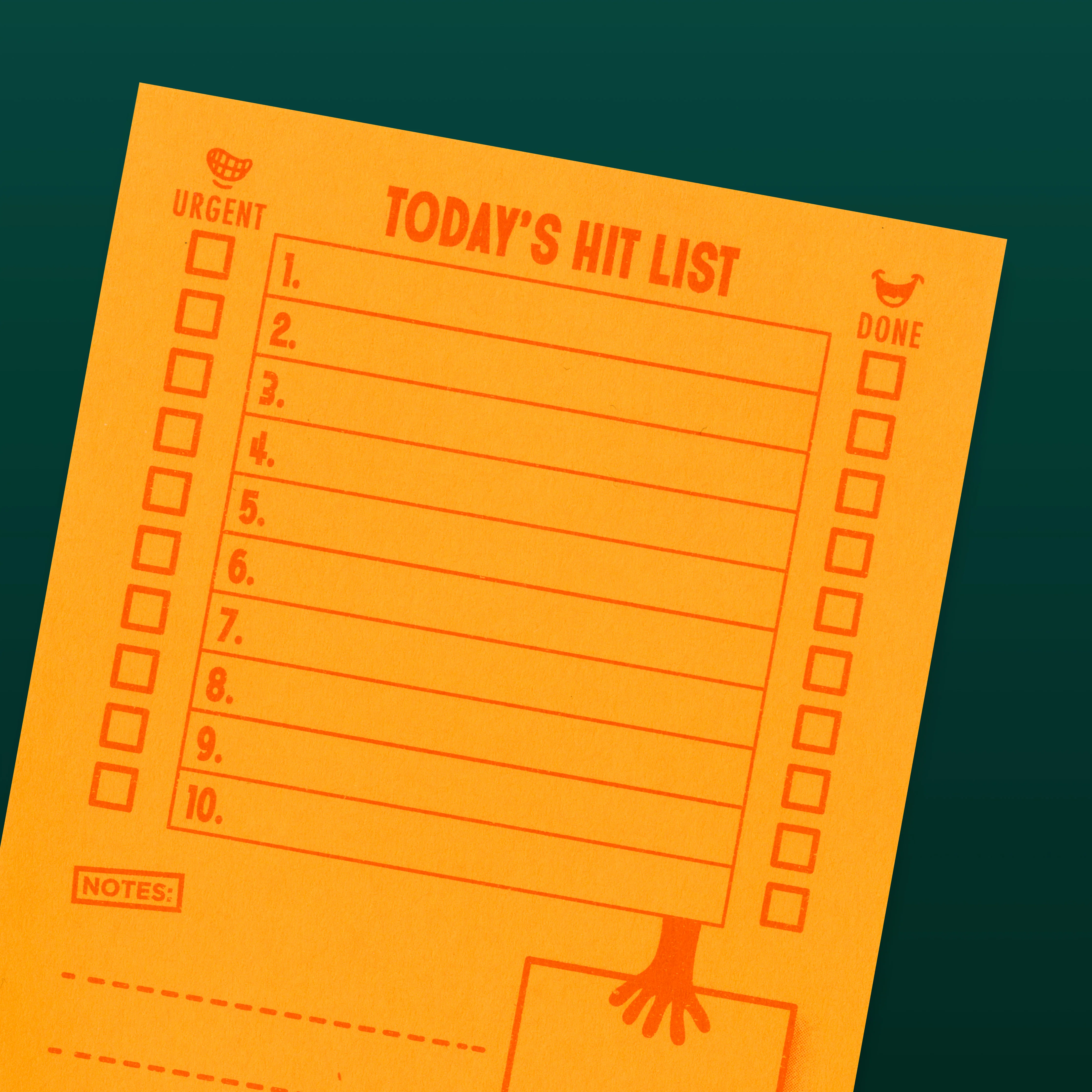 Daily To Do List Notepad: Tangerine - a Double Decker Hit List - Image 7