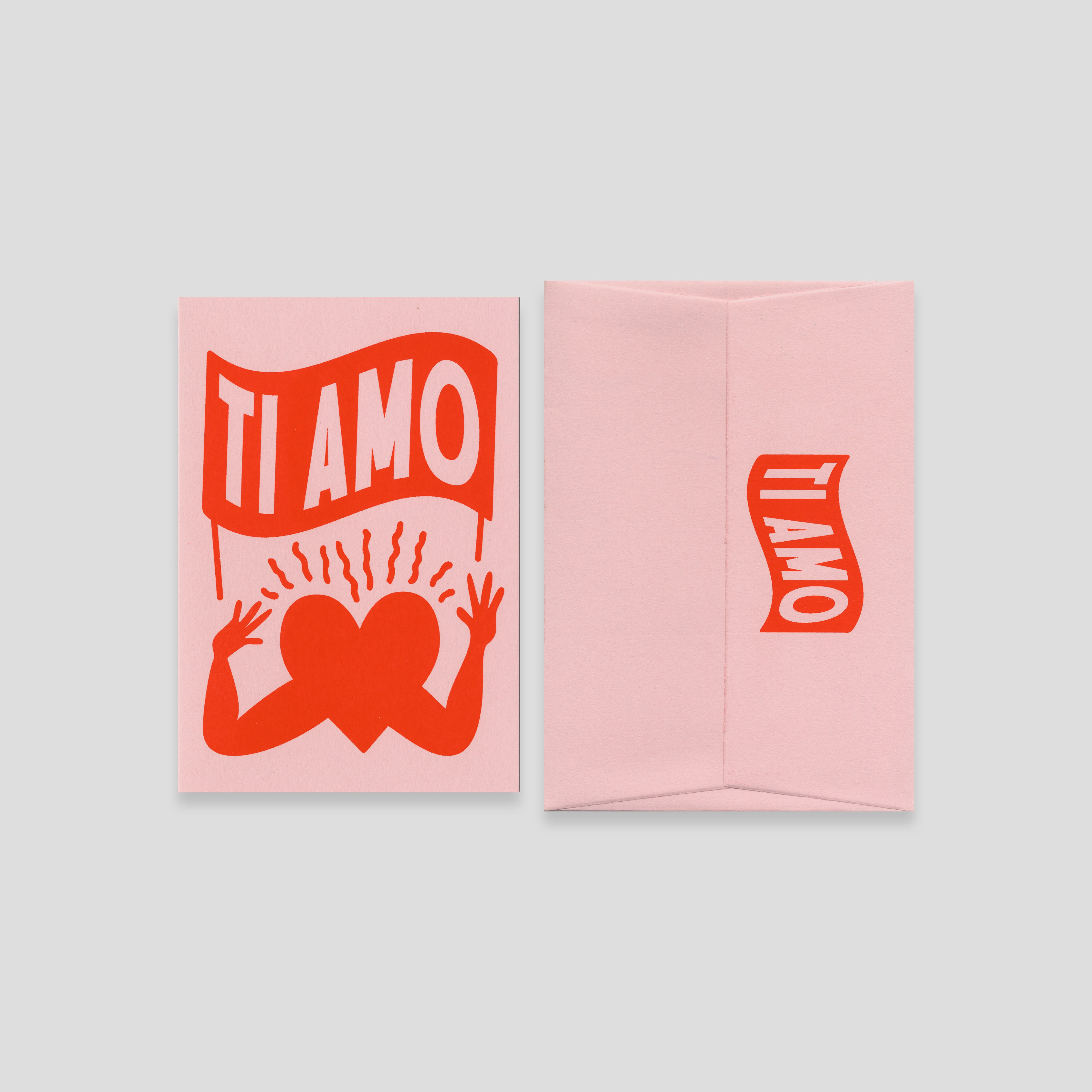 TI AMO (LOVE YOU) - CARD + ENVELOPE SET - Image 3