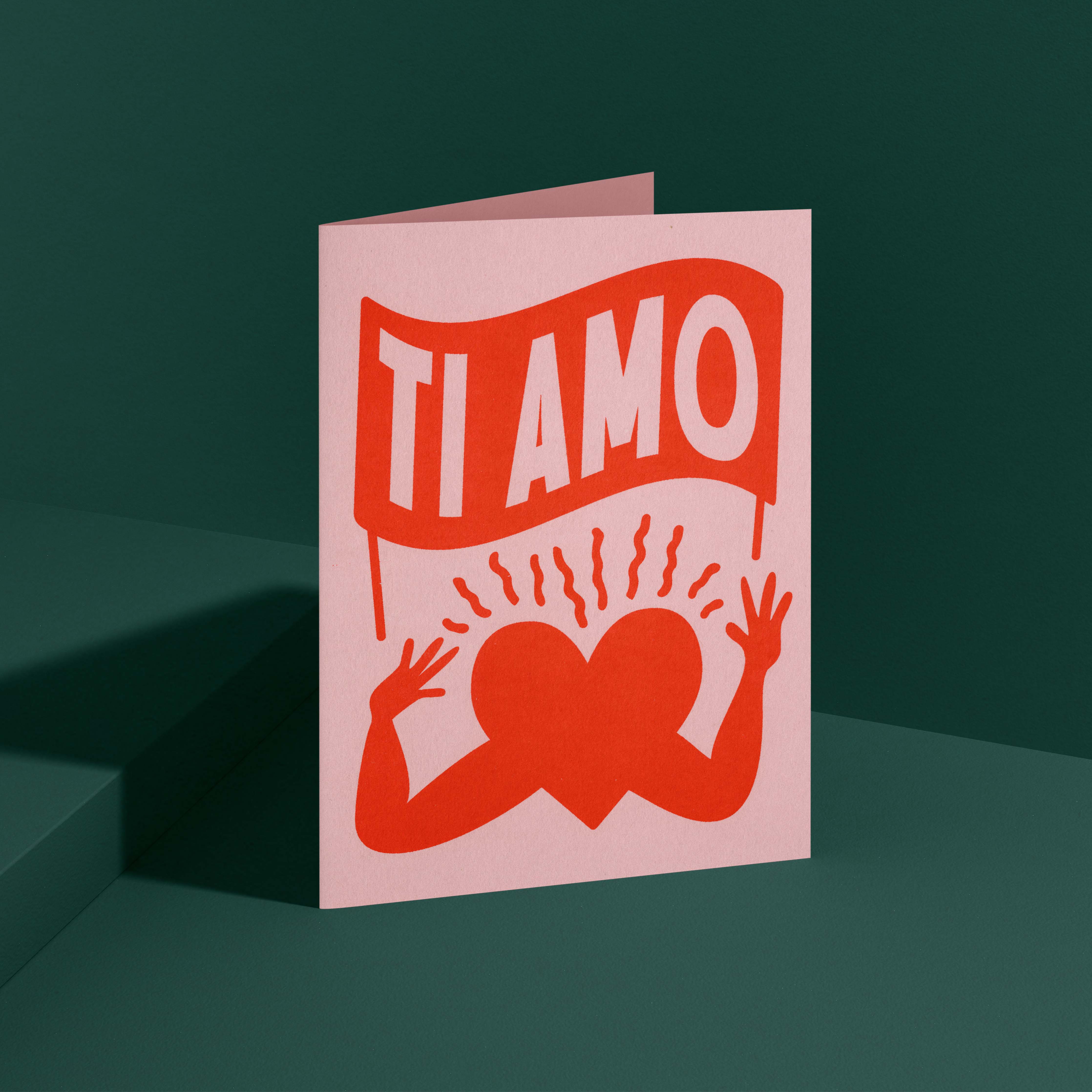 TI AMO (LOVE YOU) - CARD + ENVELOPE SET - Image 6